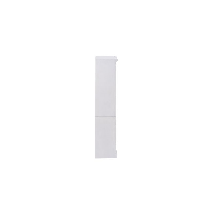 Pemberly Row Display Cabinet with Glass Doors and LED Lighting in White