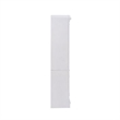Pemberly Row Display Cabinet with Glass Doors and LED Lighting in White
