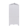 Pemberly Row Display Cabinet with Glass Doors and LED Lighting in White