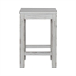 Pemberly Row Console Stool with Block Legs in White Finish