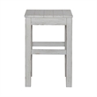 Pemberly Row Console Stool with Block Legs in White Finish