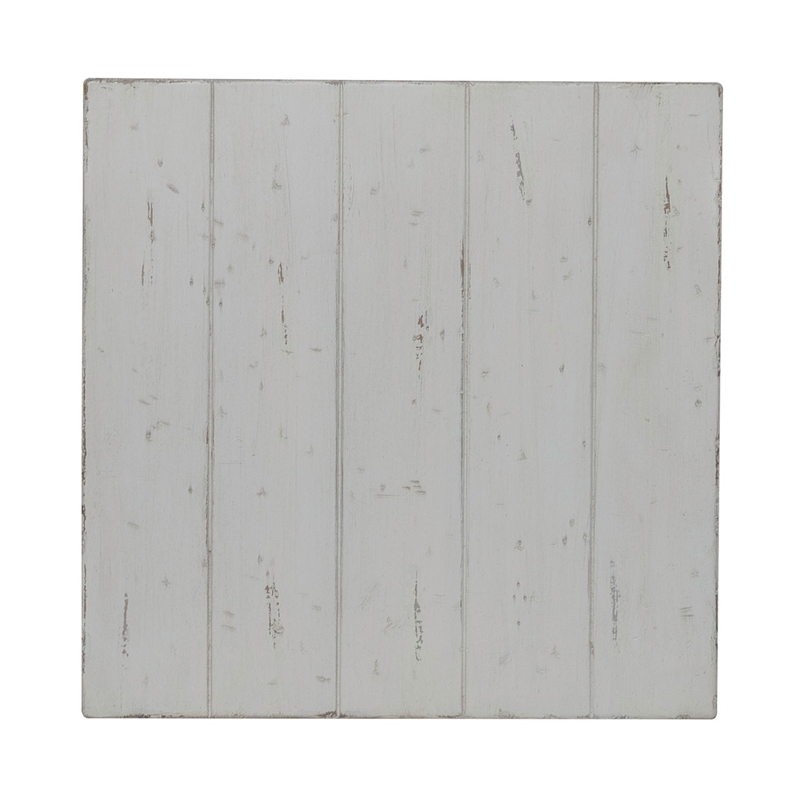 Pemberly Row Console Stool with Block Legs in White Finish