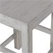 Pemberly Row Console Stool with Block Legs in White Finish