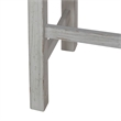 Pemberly Row Console Stool with Block Legs in White Finish