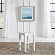 Pemberly Row Console Stool with Block Legs in White Finish