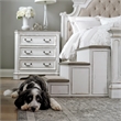Pemberly Row Slip Proof Pet Steps with Rubberwood Frame - Antique White