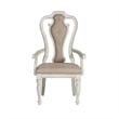 Pemberly Row 7 Piece Leg Table Set with Upholstered Chairs in White
