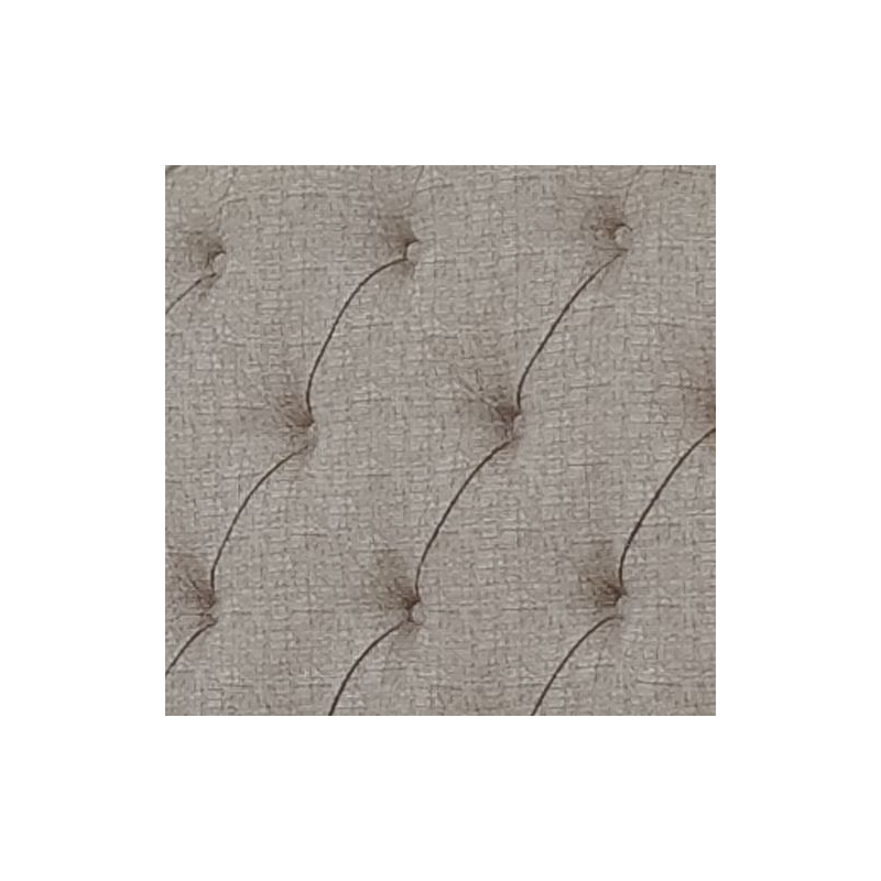 Pemberly Row California King Upholstered Tufted Panel Bed in Brown