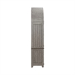 Pemberly Row Bunching Curio Cabinet Set with Glass Doors in Gray