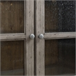 Pemberly Row Bunching Curio Cabinet Set with Glass Doors in Gray
