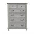 Pemberly Row King Panel Bed with Dresser Mirror Chest and Nightstand