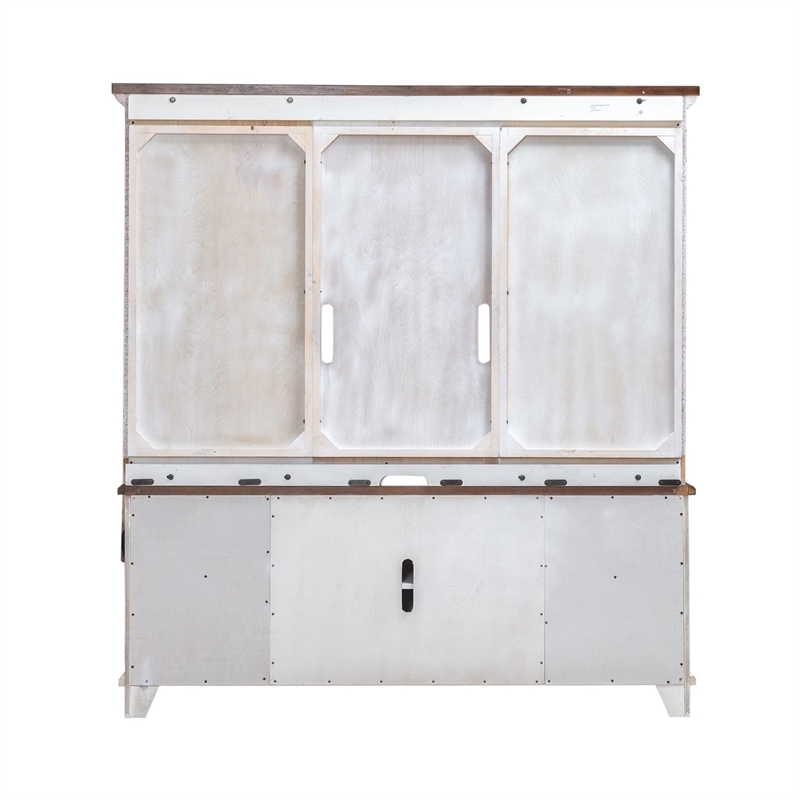 Pemberly Row Entertainment Center with Piers and Shingle Doors in White