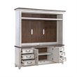 Pemberly Row Entertainment Center with Piers and Shingle Doors in White