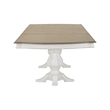 Pemberly Row 5 Piece Double Pedestal Table Set with Chairs in White
