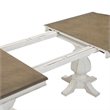 Pemberly Row 5 Piece Double Pedestal Table Set with Chairs in White