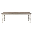 Pemberly Row 7 Piece Leg Table Set with Splat Back Chairs in White
