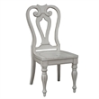 Pemberly Row 7 Piece Leg Table Set with Splat Back Chairs in White