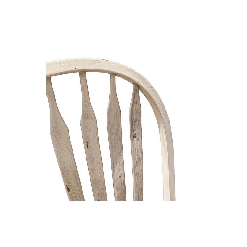 Pemberly Row Windsor Swivel Counter Chair with Arrow Back in White