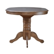 Pemberly Row 5 Piece Gathering Table Dining Set Antique Honey Rubberwood