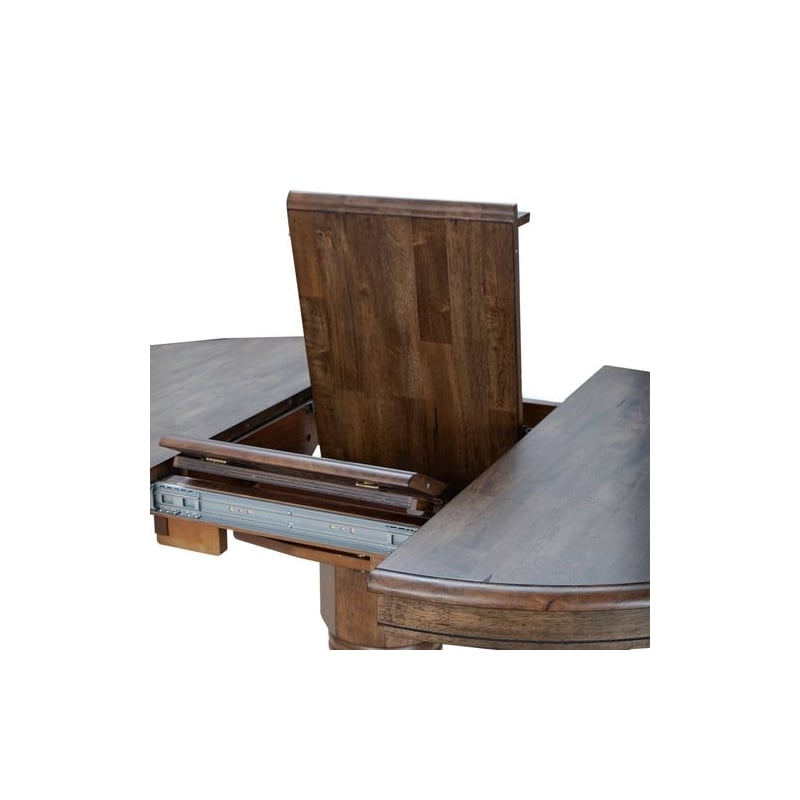 Pemberly Row 5 Piece Gathering Table Dining Set Antique Honey Rubberwood