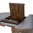 Pemberly Row 5 Piece Gathering Table Dining Set Antique Honey Rubberwood