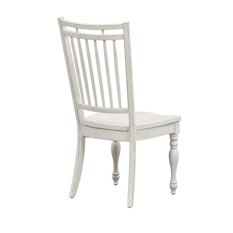 Pemberly Row 3 Piece Drop Leaf Dining Table Set in Antique White