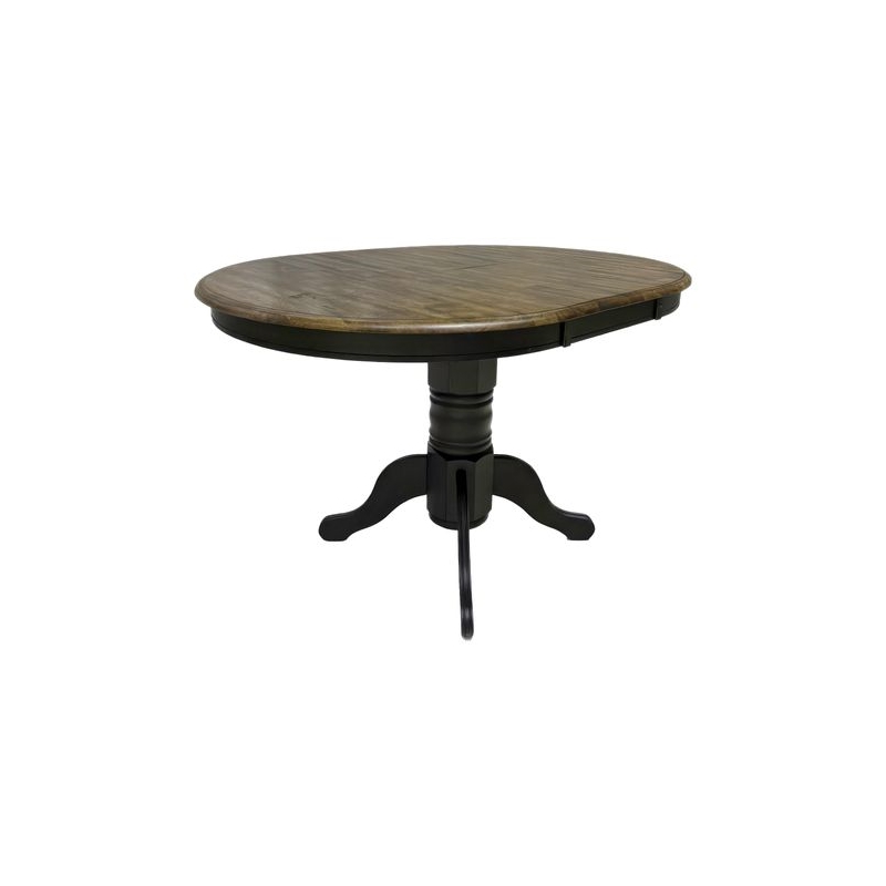 Pemberly Row Gathering Table with Butterfly Leaf in Antique Honey and Black