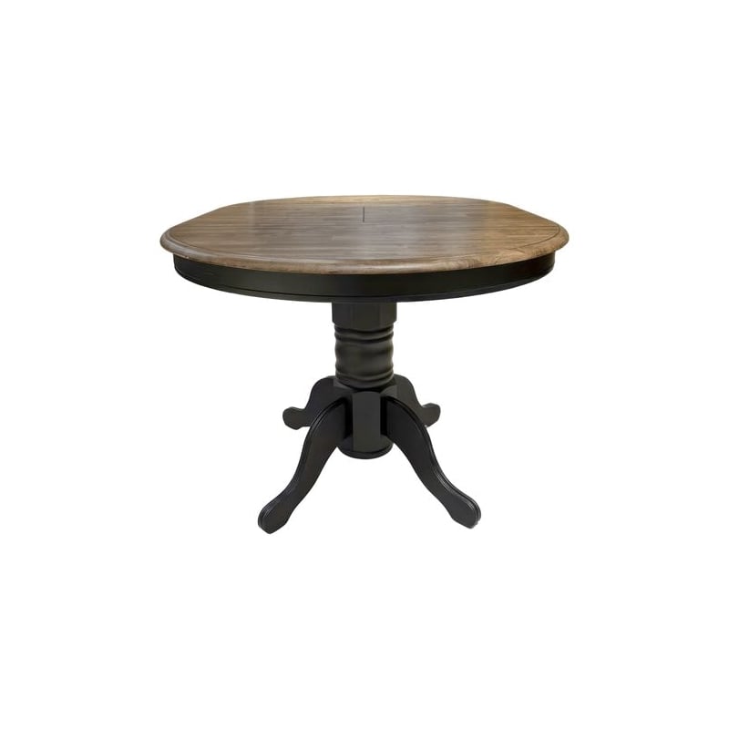 Pemberly Row Gathering Table with Butterfly Leaf in Antique Honey and Black