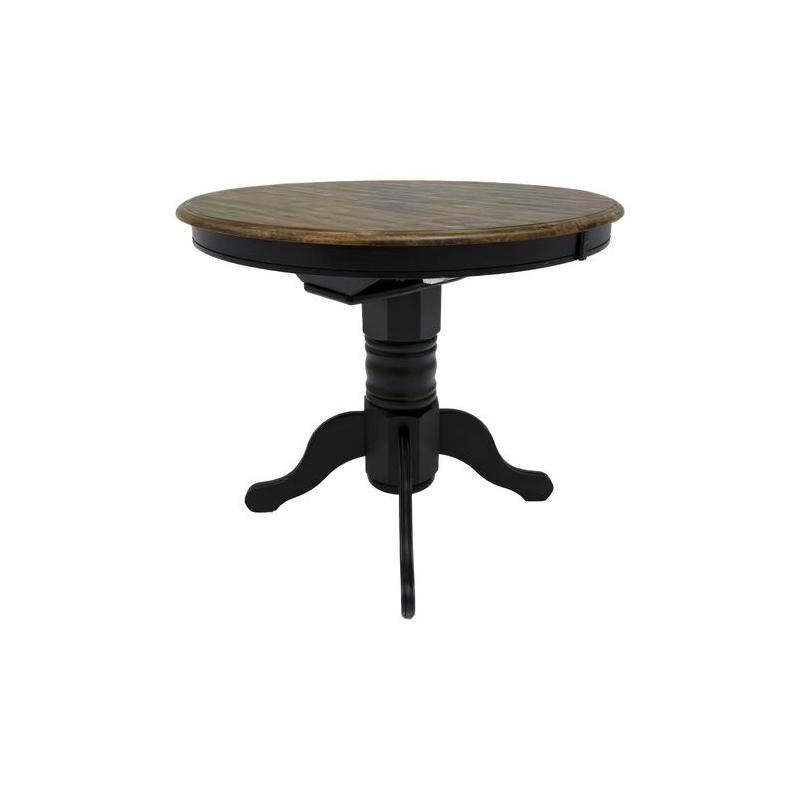 Pemberly Row Gathering Table with Butterfly Leaf in Antique Honey and Black