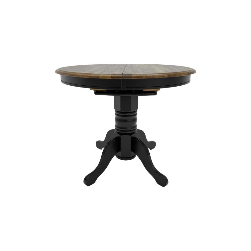 Pemberly Row Gathering Table with Butterfly Leaf in Antique Honey and Black