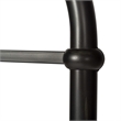 Pemberly Row Queen Metal Headboard with Turned Spindles in Black
