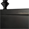 Pemberly Row Queen Metal Headboard with Turned Spindles in Black