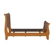 Pemberly Row Power Glider Recliner with USB Charging in Pebble Fabric