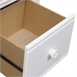 Pemberly Row 2 Drawer Nightstand with Felt Lining and Bun Feet in Oyster White