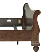 Pemberly Row King Sleigh Bed with Rolled Cap Rail in Rustic Cherry