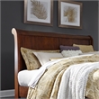 Pemberly Row King Sleigh Bed with Rolled Cap Rail in Rustic Cherry