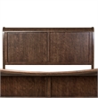 Pemberly Row King Sleigh Bed with Rolled Cap Rail in Rustic Cherry