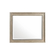 Pemberly Row Landscape Mirror for Bedroom Dresser in Saddle Tan
