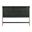 Pemberly Row Queen Sleigh Headboard with Louis Philippe Style in Saddle Tan