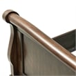 Pemberly Row California King Sleigh Bed in Cherry Wood Finish