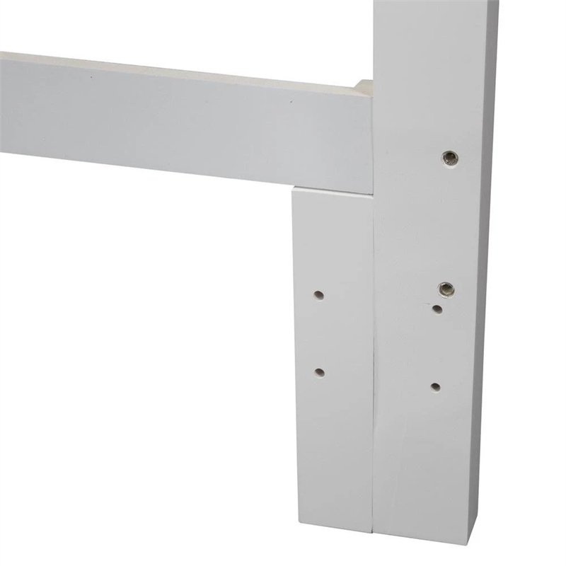 Pemberly Row King Panel Headboard with Louvered Panels in Oyster White