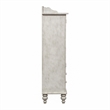 Pemberly Row Display Cabinet with Touch Lighting and Glass Doors in Linen