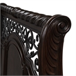 Pemberly Row King Sleigh Bed Set with Nightstand in Dark Brown Finish