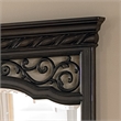 Pemberly Row Wood Dresser & Mirror with Brownstone Finish and 8 Drawers