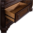 Pemberly Row Wood Dresser & Mirror with Brownstone Finish and 8 Drawers