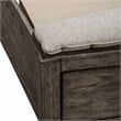 Pemberly Row King Upholstered Storage Bed with Cedar Drawers in Coffee Bean