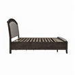 Pemberly Row King Upholstered Storage Bed with Cedar Drawers in Coffee Bean