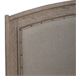 Pemberly Row King Upholstered Headboard with Oatmeal Linen in Burnished Beige
