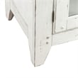 Pemberly Row Dining Server with Glass Doors in Graphite and Whitestone