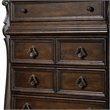 Pemberly Row 6 Drawer Chest with Shaped Pilasters in Brownstone